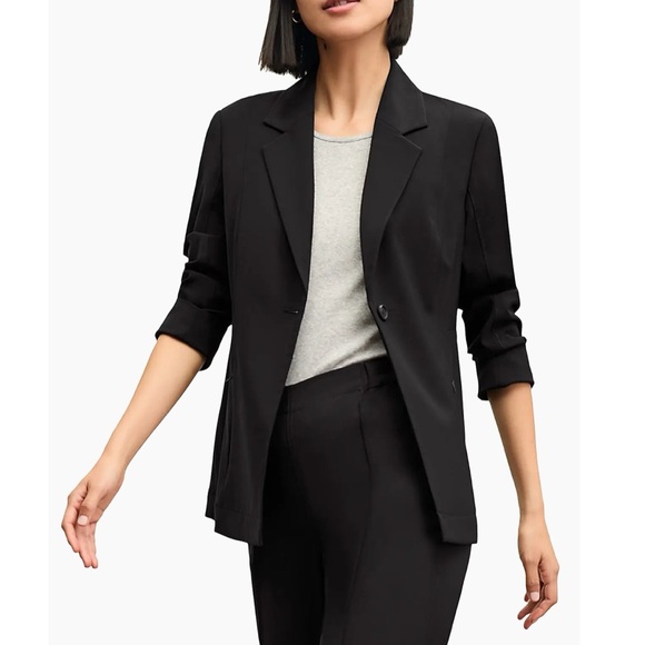 MM LaFleur Moreland Blazer Jacket Black Size 10 - Picture 1 of 16